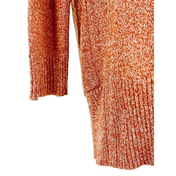 Urban Outfitters Burnt Orange Open Front Ribbed Knit Cardigan Sweater • Cozycore - Picture 10 of 15